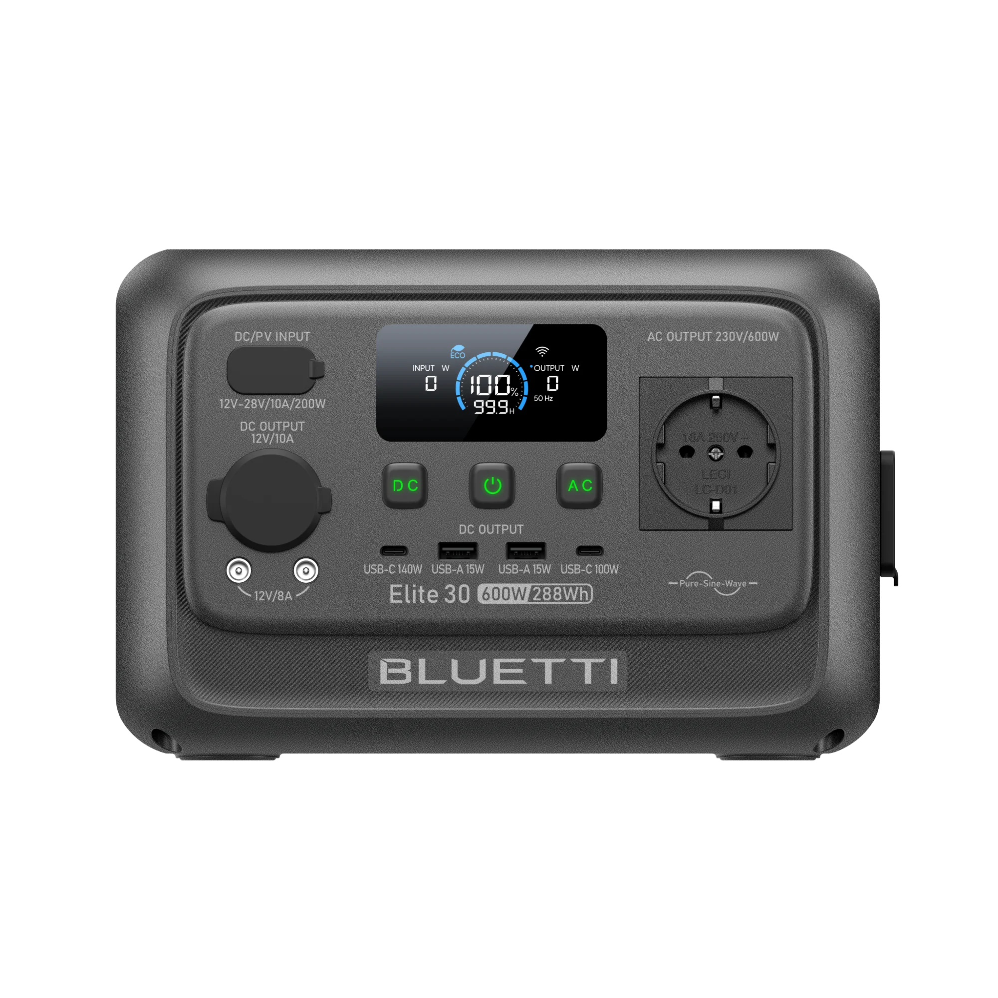 BLUETTI Elite 30 V2 Tragbare Powerstation | 600 W 288 Wh