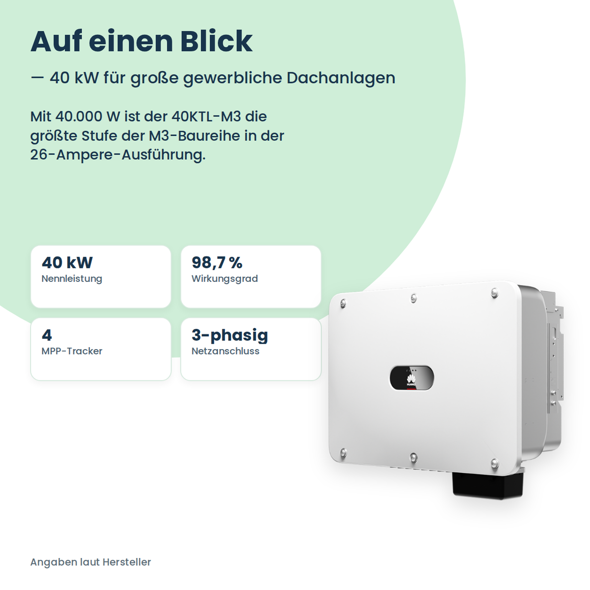 HUAWEI SUN2000-40KTL-M3 (26A) String-Wechselrichter 40 kW