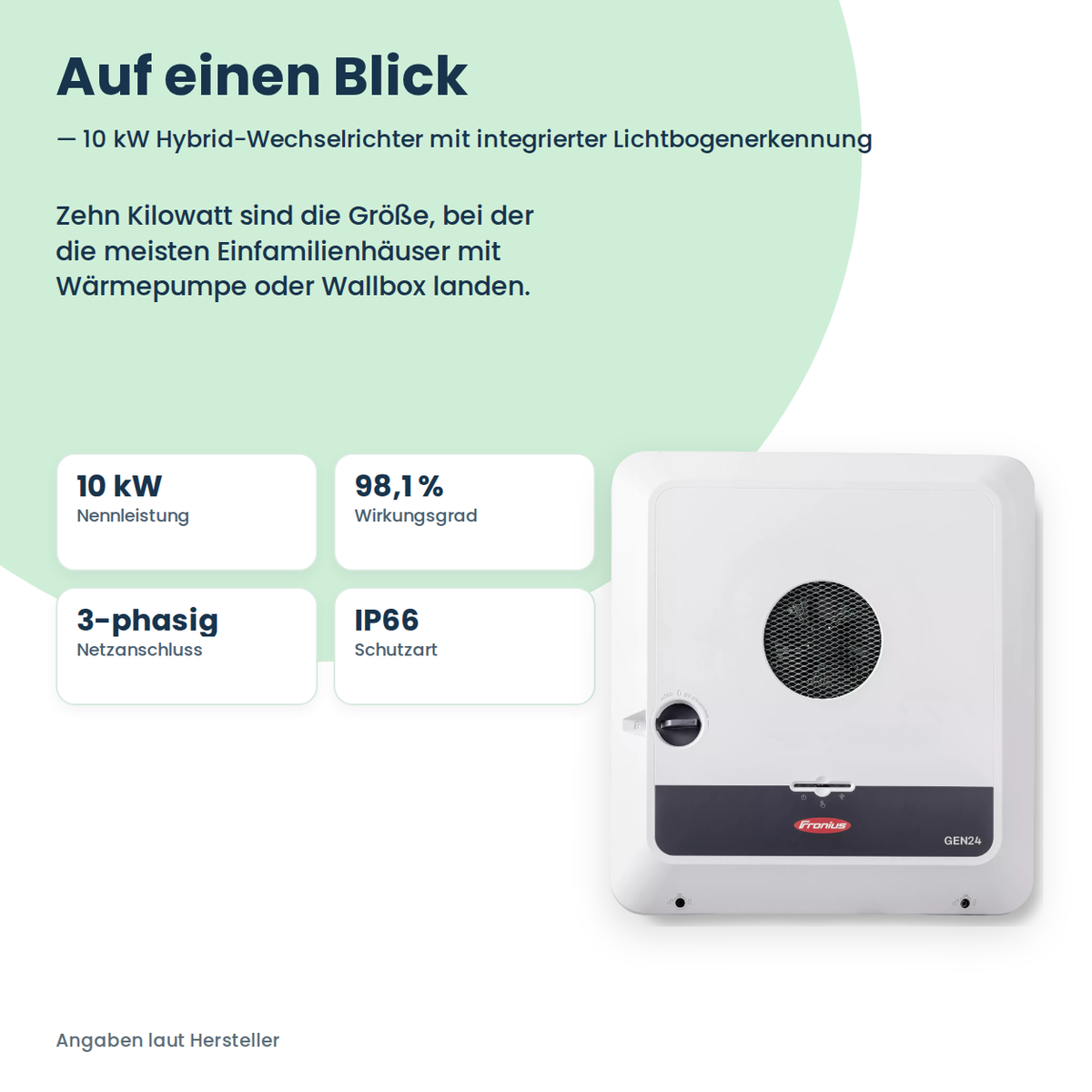 Fronius Symo GEN24 10.0 Plus-SC Hybrid-Wechselrichter 10 kW