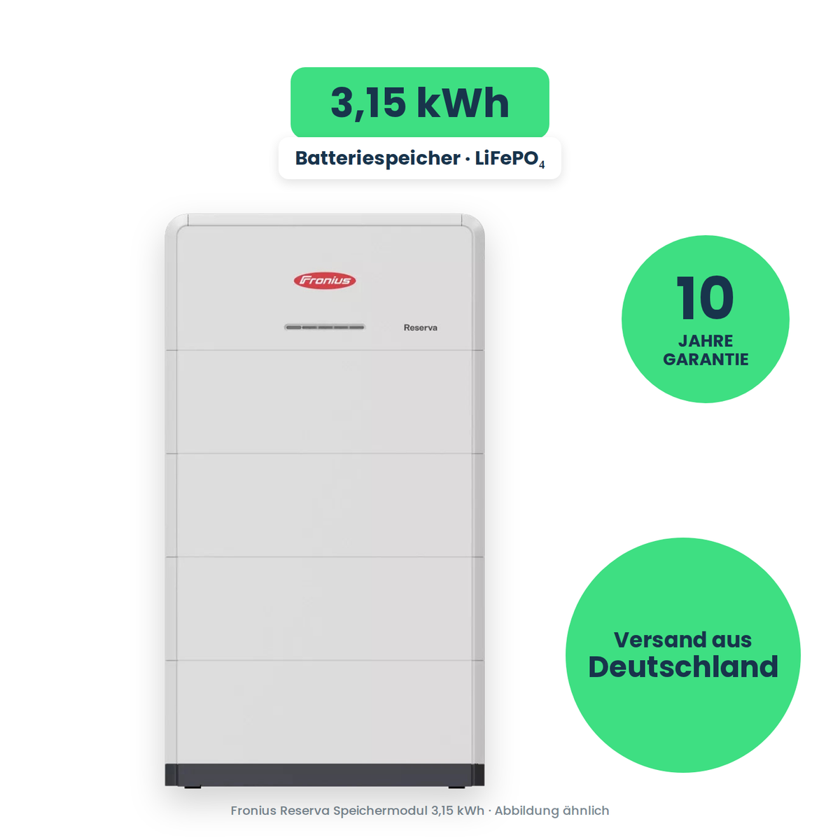 Fronius Reserva Speichermodul 3,15 kWh – Batteriespeicher, freigestellt