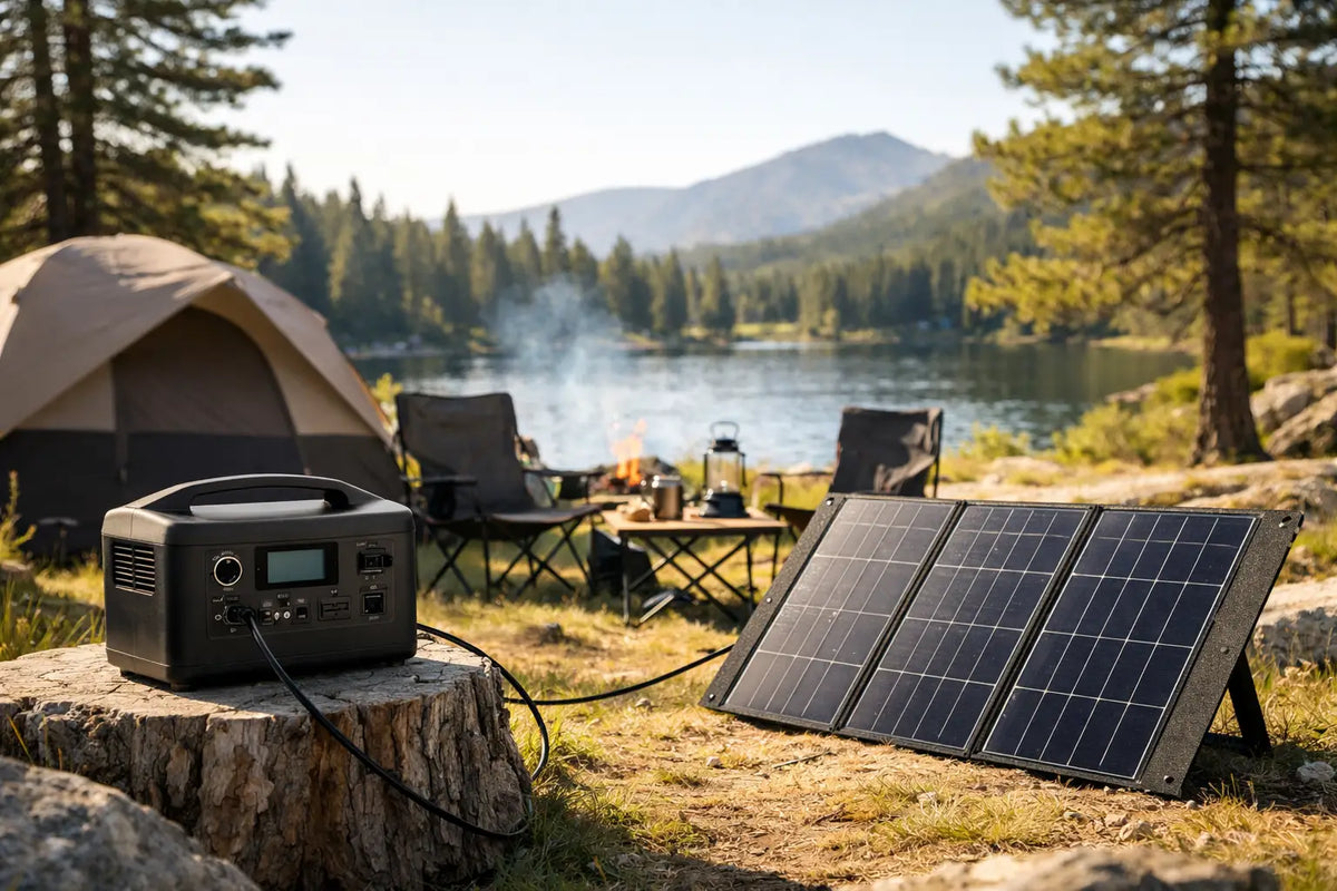 Powerstation fürs Camping mit Solarpanel wählen