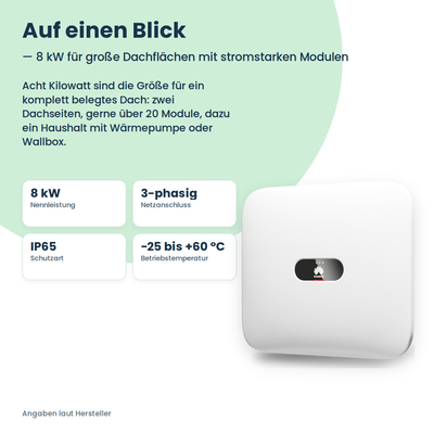 HUAWEI SUN2000-8KTL-M1 HC Hybrid-Wechselrichter 8 kW