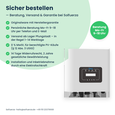 Deye SUN-3K-G04P1-EU-AM1 – 3 kW String-Wechselrichter einphasig mit 1 MPP-Tracker