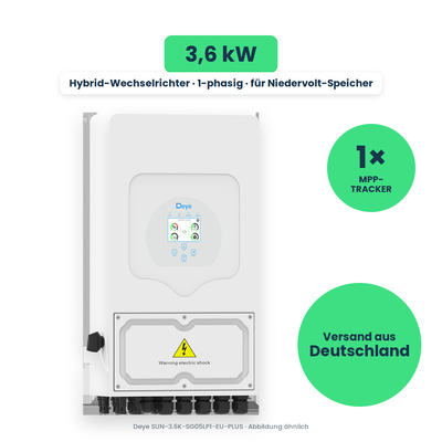 Deye SUN-3.6K-SG05LP1-EU-PLUS – Hybrid-Wechselrichter, freigestellt