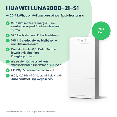 HUAWEI LUNA2000-21-S1 Batteriespeicher 21 kWh