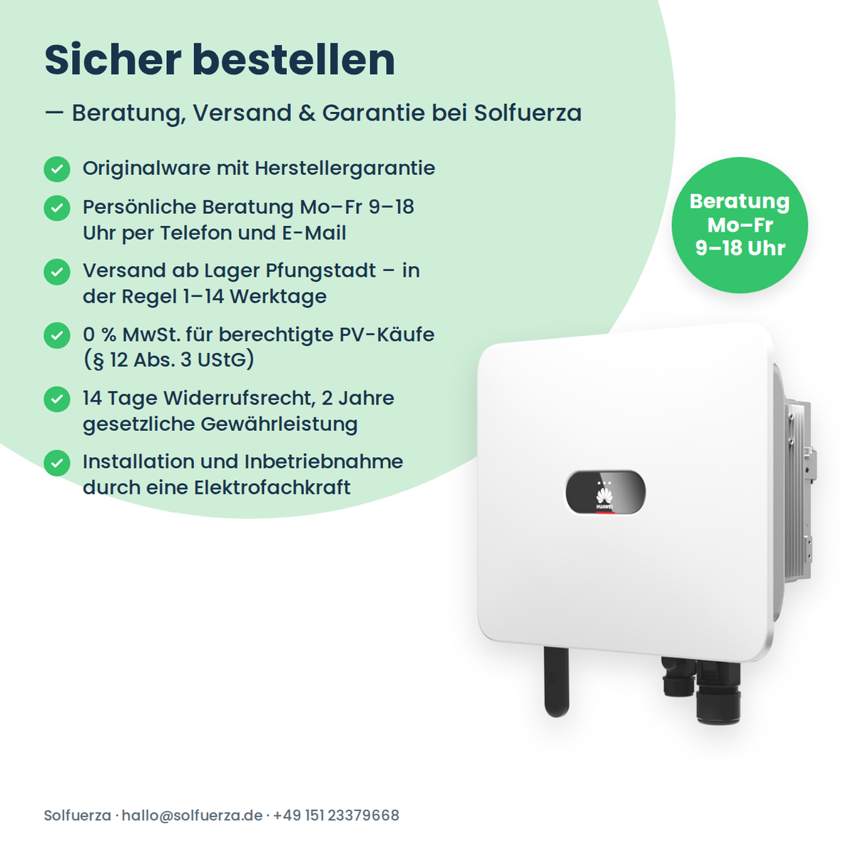 HUAWEI SUN2000-25K-MB0 Hybrid-Wechselrichter 25 kW