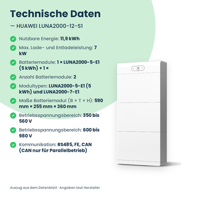 HUAWEI LUNA2000-12-S1 Batteriespeicher 12 kWh