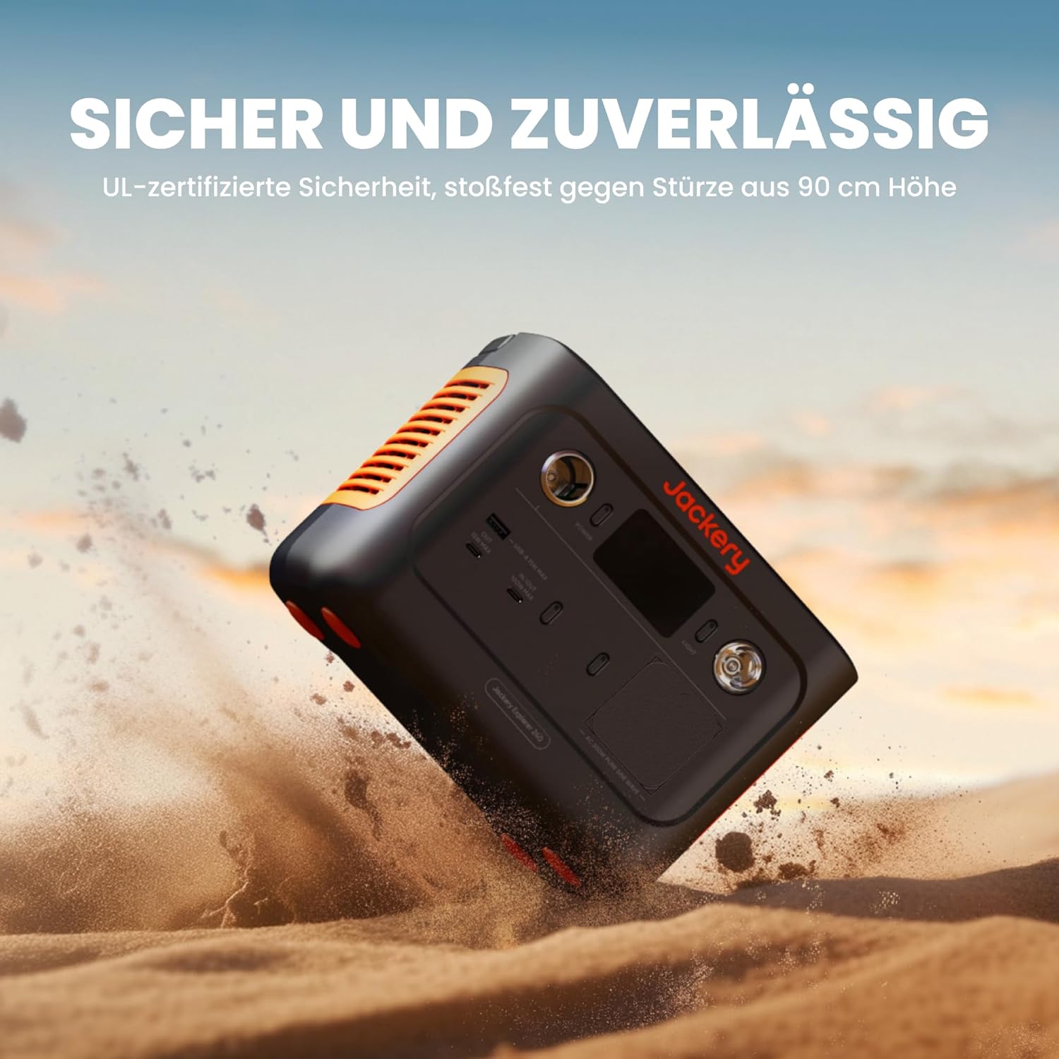 Jackery Explorer 240 v2 Tragbare Powerstation, 256Wh LiFePO4 Solargenerator mit 300W AC/100W USB-C Ausgang, Outdoor Generator für Camping, Reise, Notfall