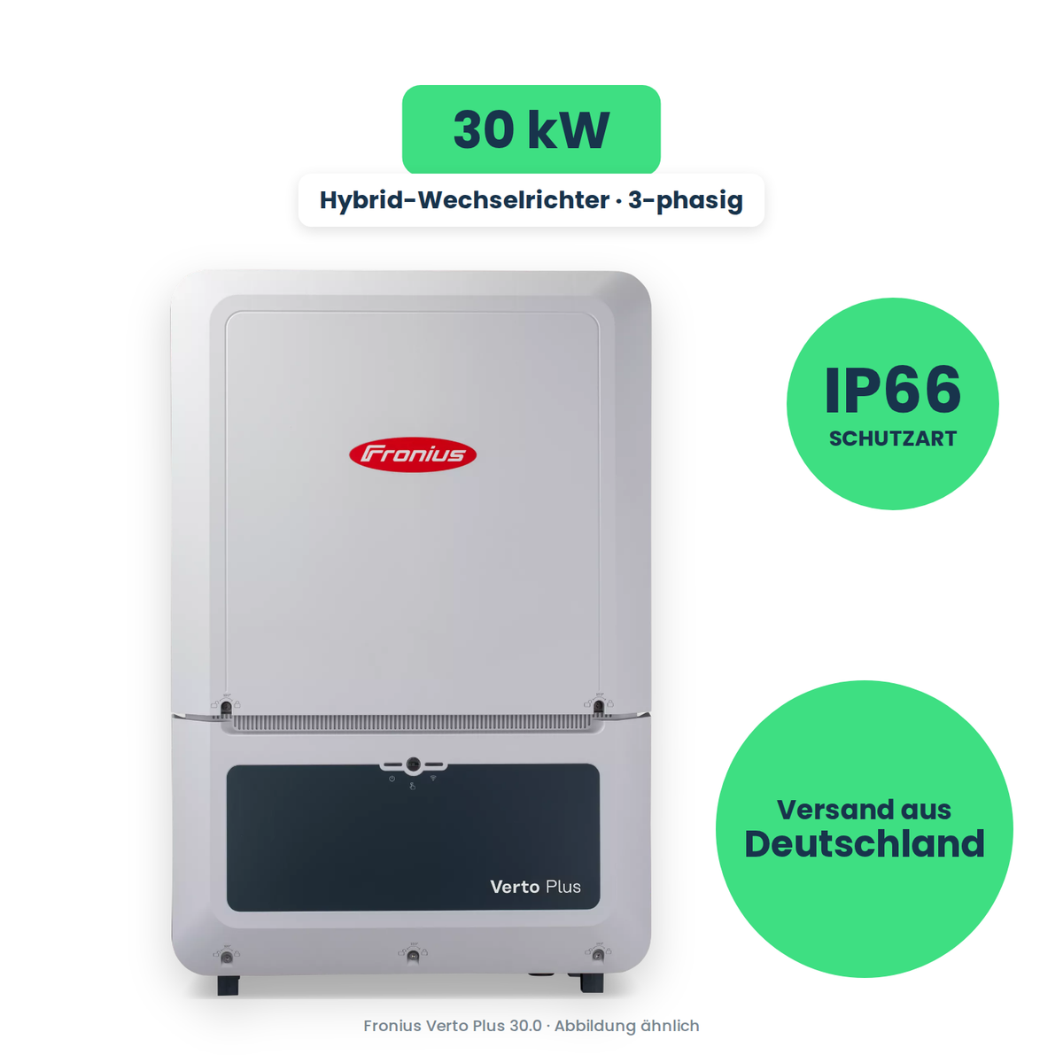 Fronius Verto Plus 30.0 – Hybrid-Wechselrichter, freigestellt