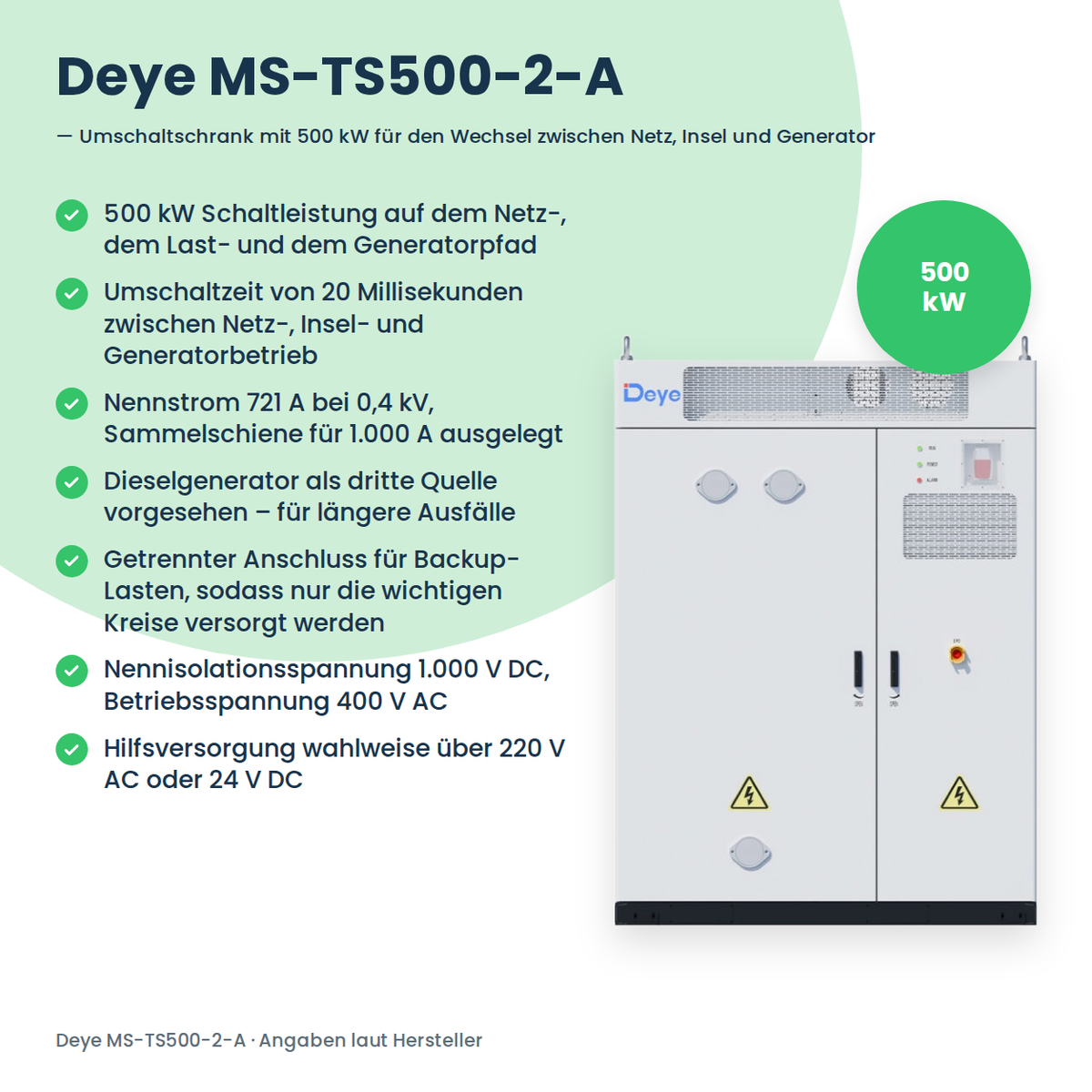 Deye MS-TS500-2-A