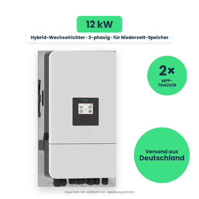 Deye SUN-12K-SG05LP3-EU – Hybrid-Wechselrichter, freigestellt