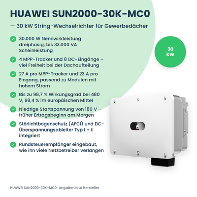 HUAWEI SUN2000-30K-MC0 String-Wechselrichter 30 kW