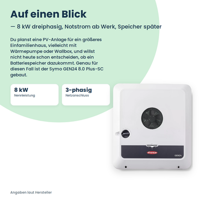 Fronius Symo GEN24 8.0 Plus-SC Hybrid-Wechselrichter 8 kW