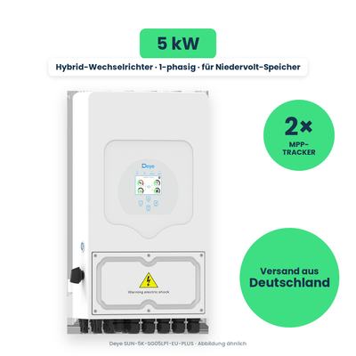 Deye SUN-5K-SG05LP1-EU-PLUS – Hybrid-Wechselrichter, freigestellt