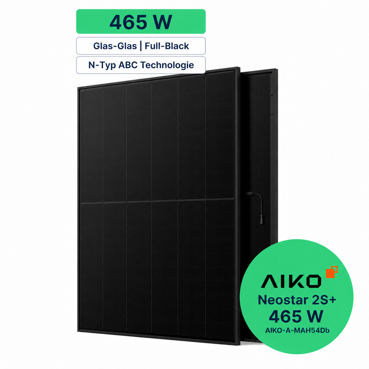 AIKO Neostar 2S+ 465 W Solarmodul, Full Black, Glas-Glas