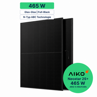 AIKO Neostar 2S+ 465 W Solarmodul, Full Black, Glas-Glas