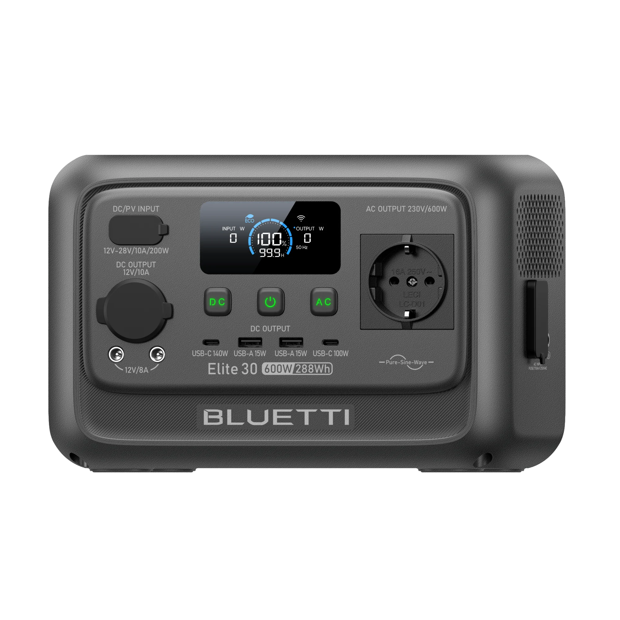 BLUETTI Elite 30 V2 Tragbare Powerstation | 600 W 288 Wh
