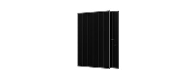AIKO Neostar 3P+54 485 W Doppelglas-Solarmodul mit schwarzem Rahmen – Vorder- und Rückseite