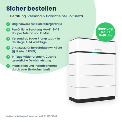 Sungrow SBH150 Hochvolt-Batteriespeicher 15,0 kWh