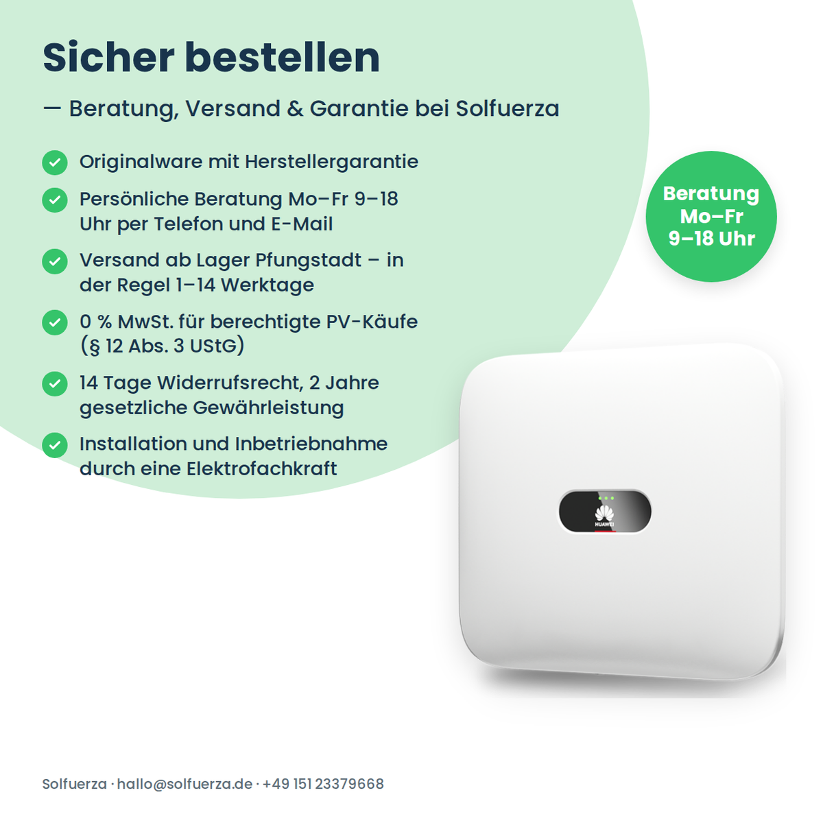 HUAWEI SUN2000-5KTL-M1 Hybrid-Wechselrichter 5 kW