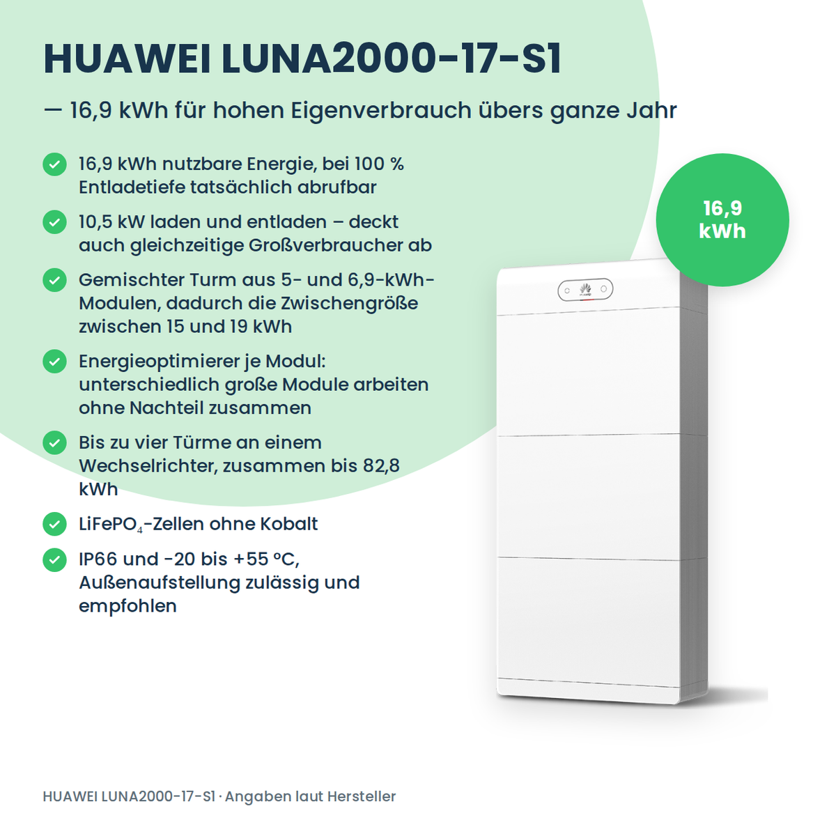 HUAWEI LUNA2000-17-S1 Batteriespeicher 17 kWh