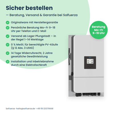 Deye SUN-12K-SG05LP3-EU – 12 kW Hybrid-Wechselrichter dreiphasig für Niedervolt-Speicher
