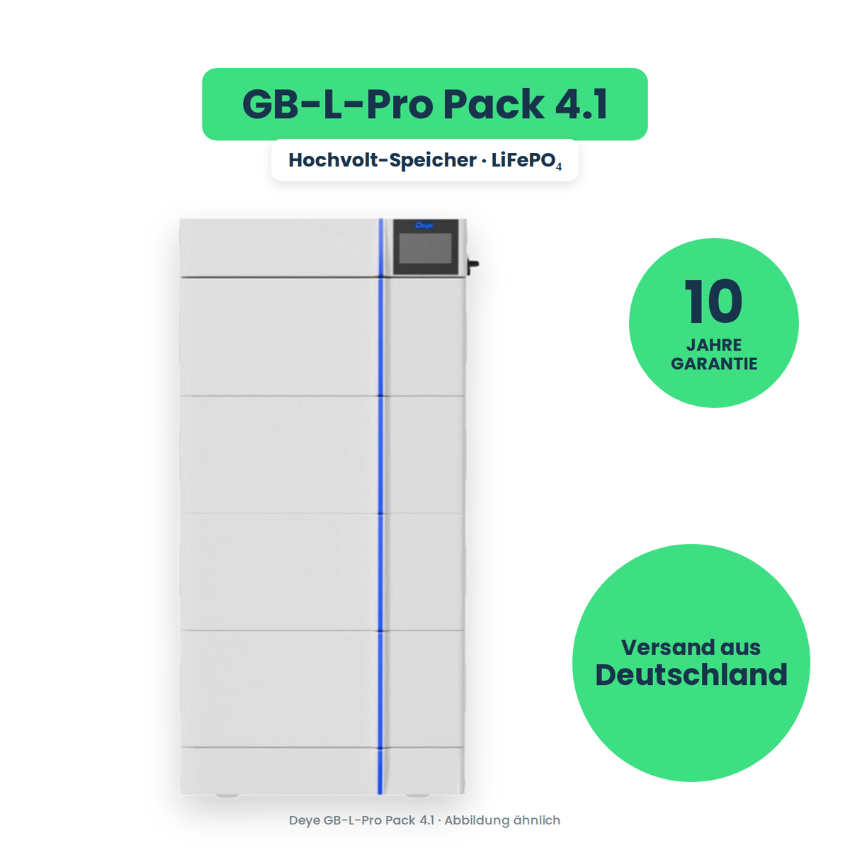 Deye GB-L-Pro Pack 4.1 – Hochvolt-Speicher, freigestellt