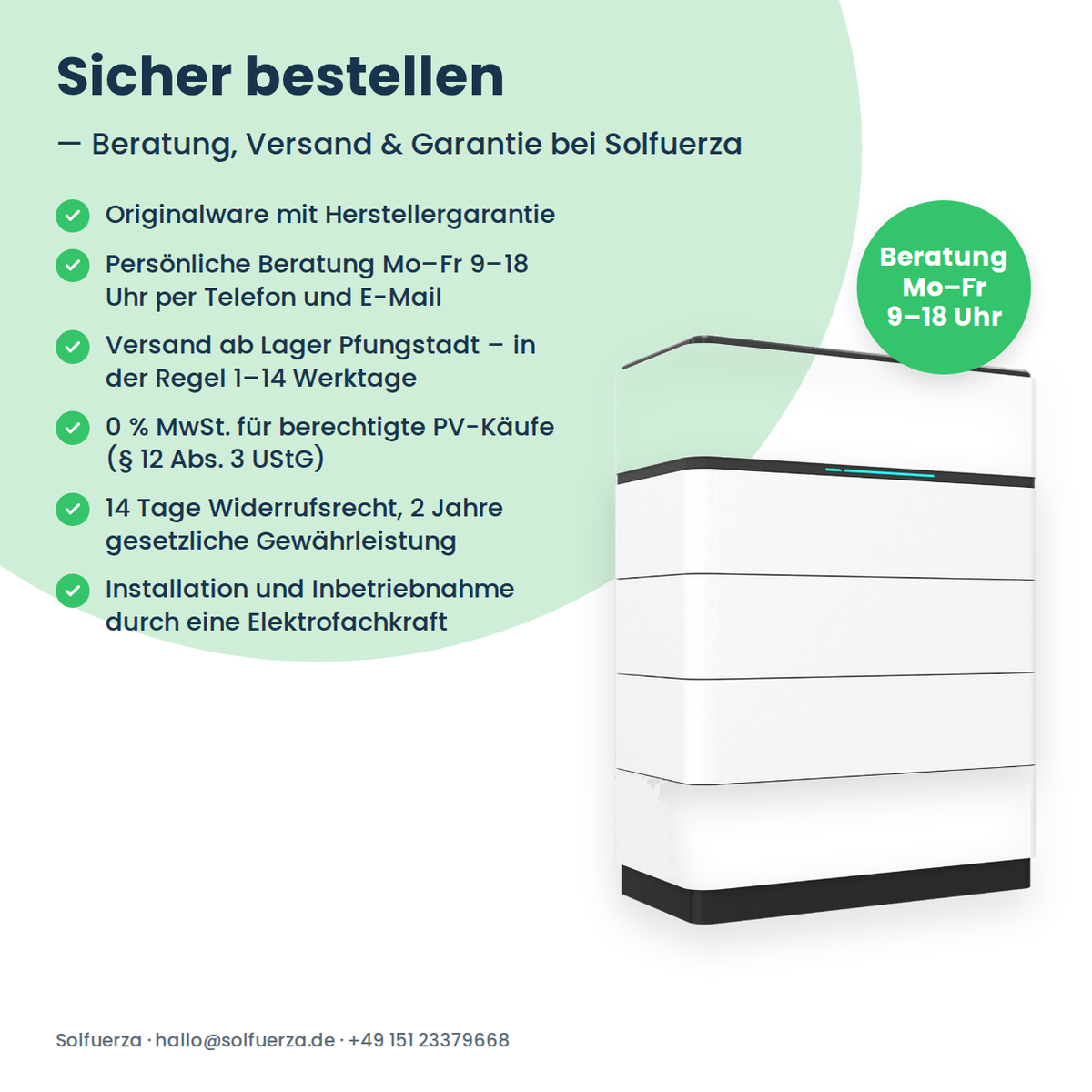 Sungrow SBH300 Hochvolt-Batteriespeicher 30,0 kWh
