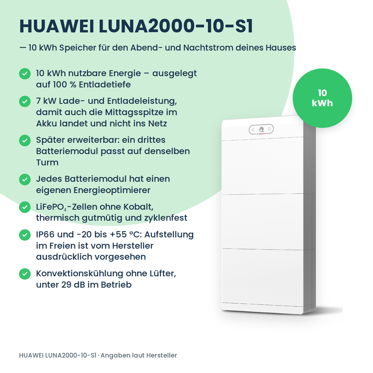 HUAWEI LUNA2000-10-S1 Batteriespeicher 10 kWh