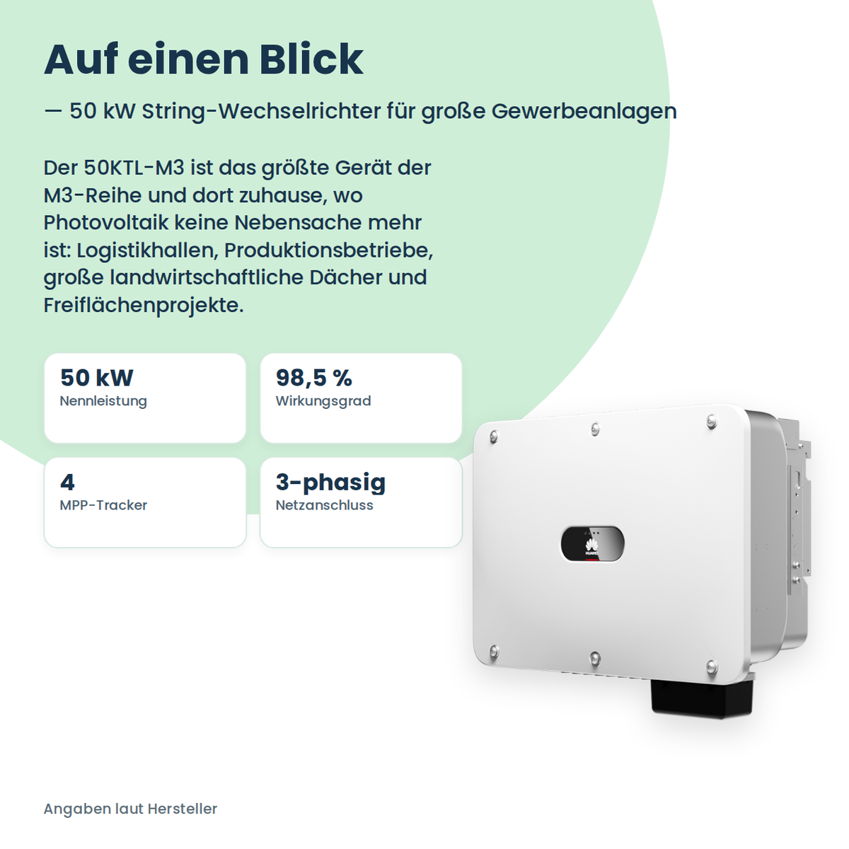 HUAWEI SUN2000-50KTL-M3 (H4) String-Wechselrichter 50 kW
