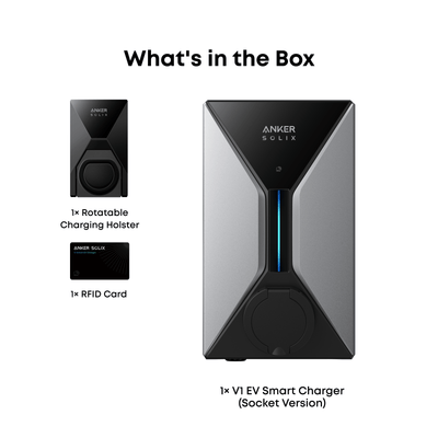 Anker SOLIX V1 SOCKET Wallbox EV inteligente 7,4 kW app