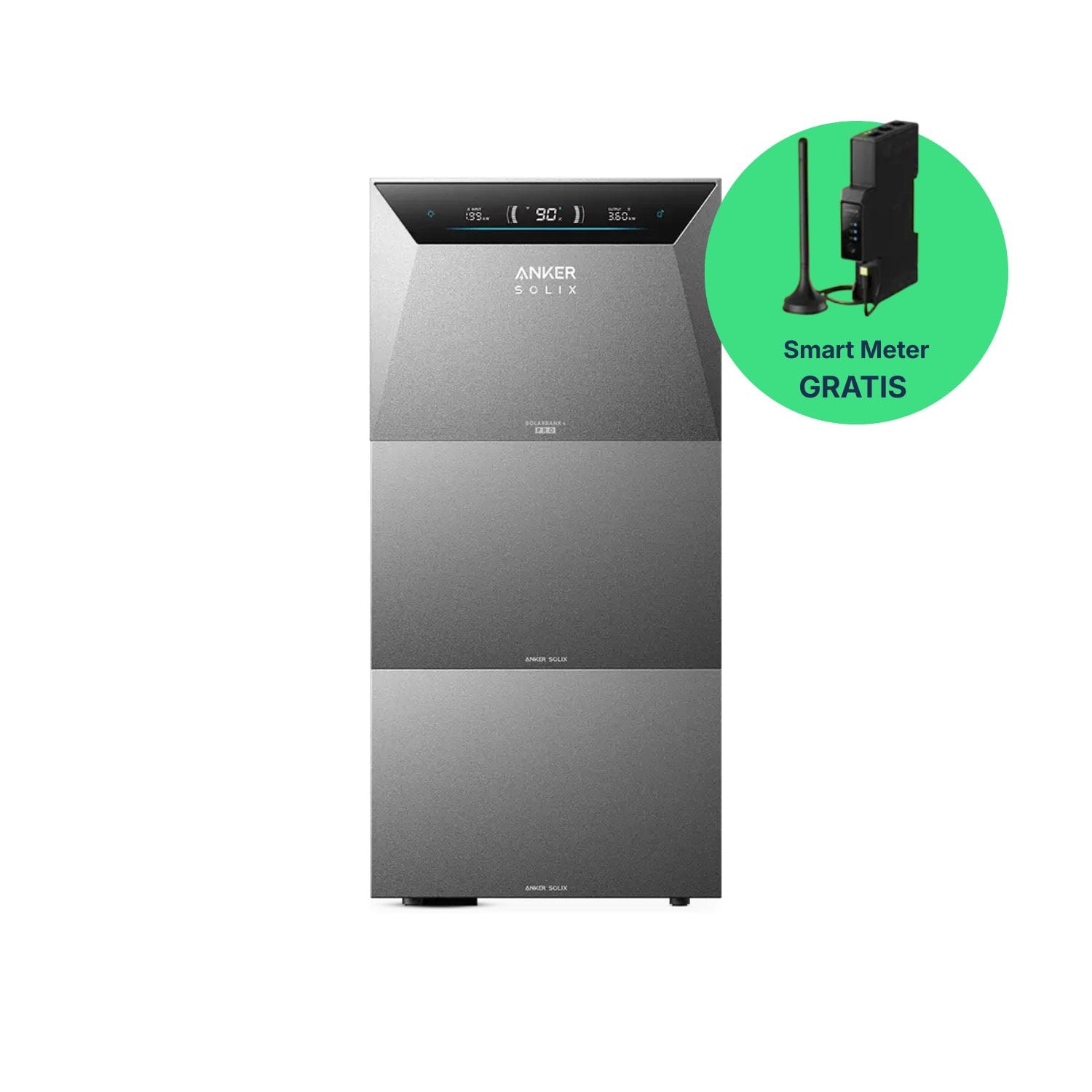 Balkonkraftwerk 4000W mit Speicher – 8× Jolywood 500W + Anker SOLIX Solarbank 4 Pro
