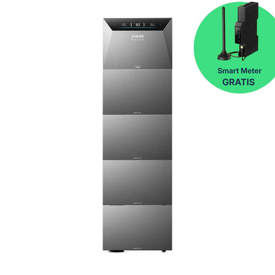 Balkonkraftwerk 4000W mit Speicher – 8× Jolywood 500W + Anker SOLIX Solarbank 4 Pro