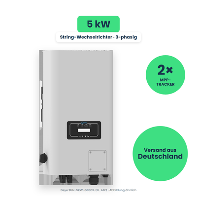 Deye SUN-5KW-G06P3-EU-AM2 – String-Wechselrichter, freigestellt