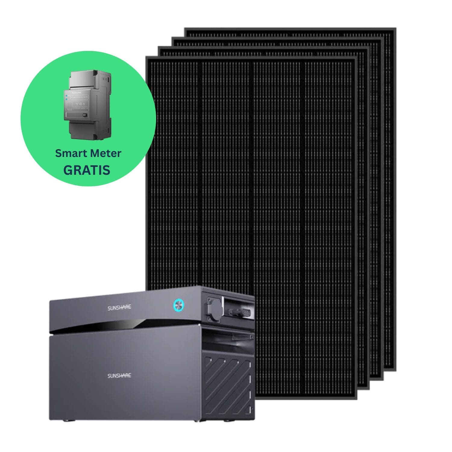 Kit Solar 800W con Batería Sunshare Glory 2.0kWh para Autoconsumo | Plug & Play