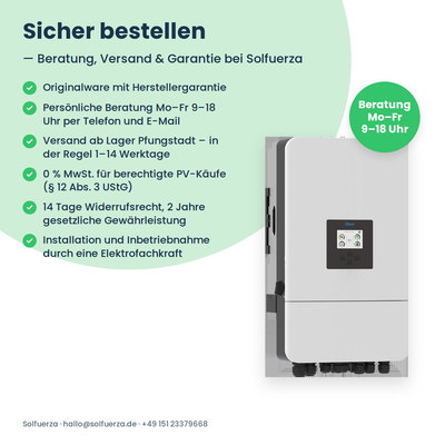 Deye SUN-6K-SG05LP3-EU – 6 kW Hybrid-Wechselrichter dreiphasig für Niedervolt-Speicher