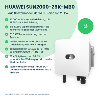 HUAWEI SUN2000-25K-MB0 Hybrid-Wechselrichter 25 kW